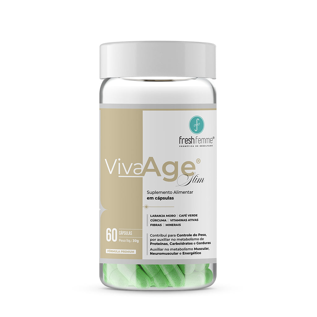 Kit 2 VivaAge Slim Metabolismo Saudável - FreshFemme - 120 Cápsulas