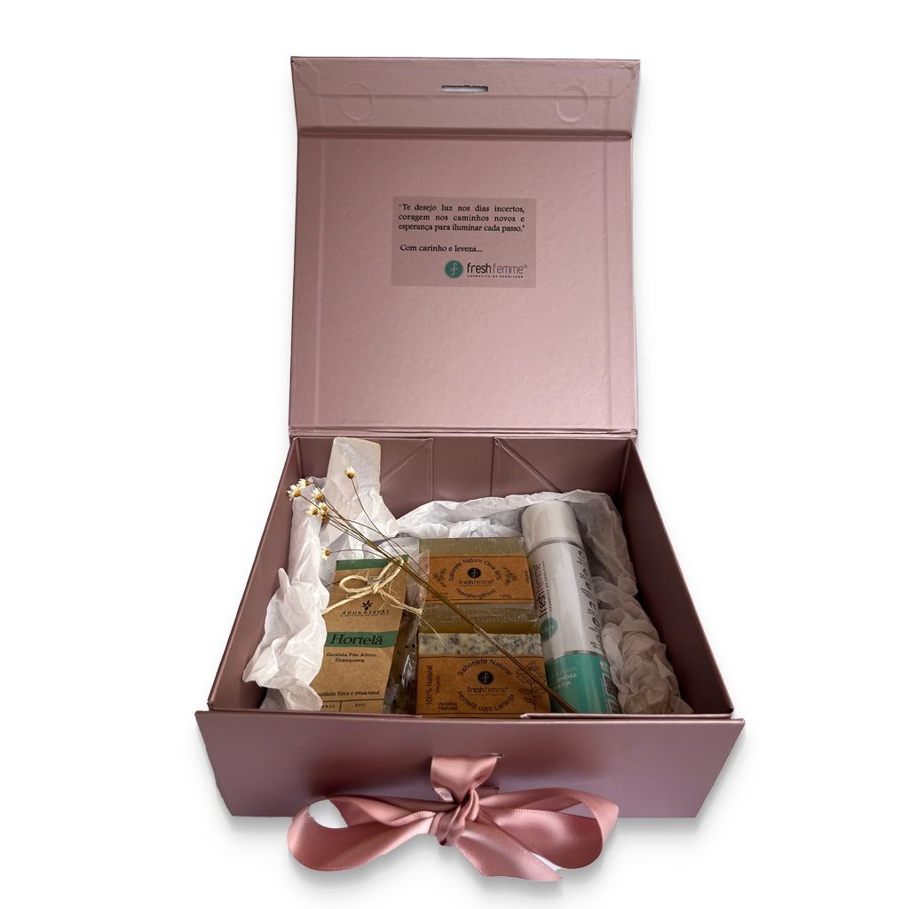 Kit Presente Ritual Zen - FreshFemme | Ritual de Autocuidado, Frescor e Bem-Estar