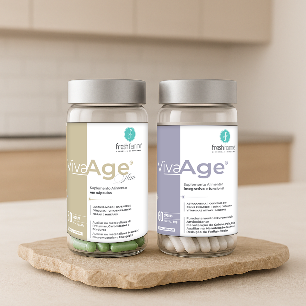 Kit VivaAge Rejuveneces + VivaAge Slim - FreshFemme - 120 Cápsulas