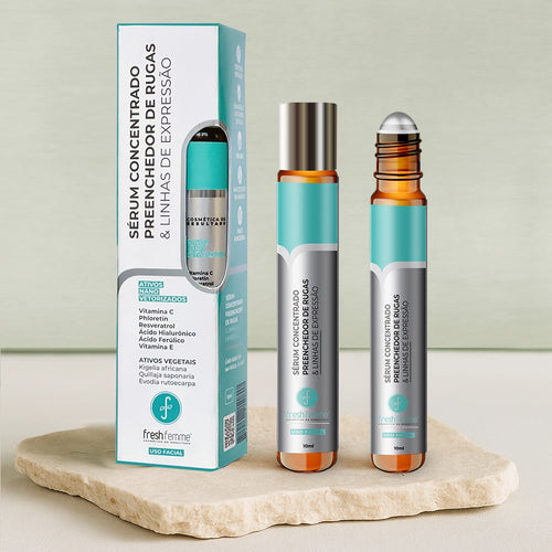 Kit 2 Sérum Concentrado Preenchedor de Rugas e Linhas de Expressão FreshFemme