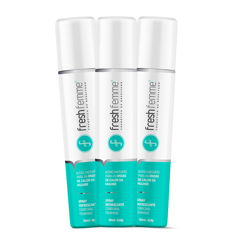 Kit 3 Spray Refrescante Para Calores Menopausa FreshFemme