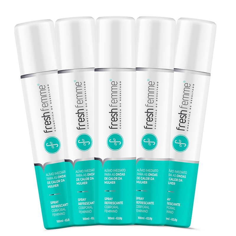 Kit 5 Spray Refrescante Para Calores Menopausa FreshFemme