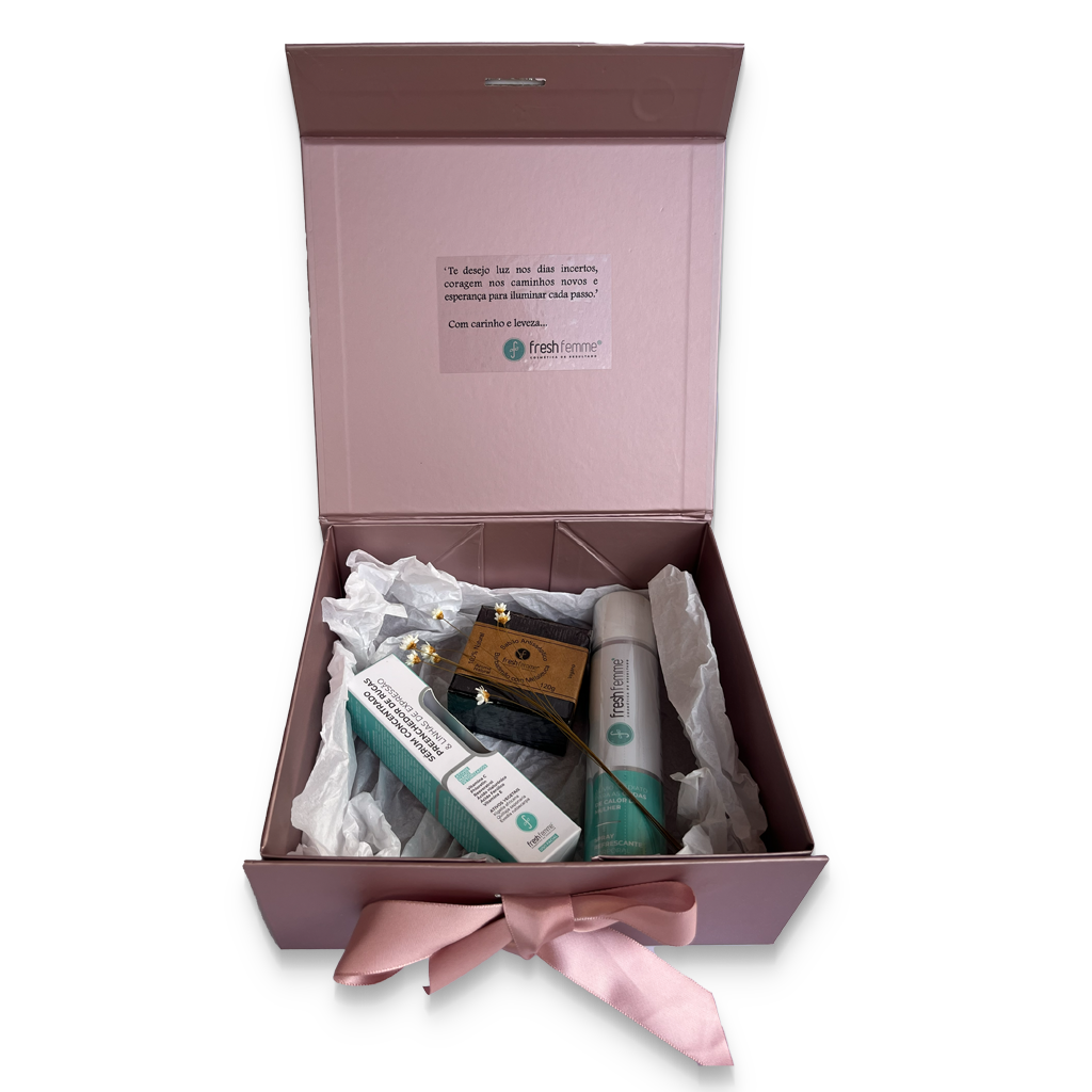 Kit Presente Essencial Fresh - FreshFemme | Frescor, Cuidado Diário e Beleza da Pele