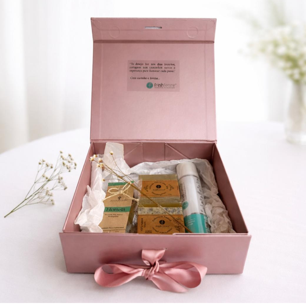 Kit Presente Ritual Zen - FreshFemme | Ritual de Autocuidado, Frescor e Bem-Estar