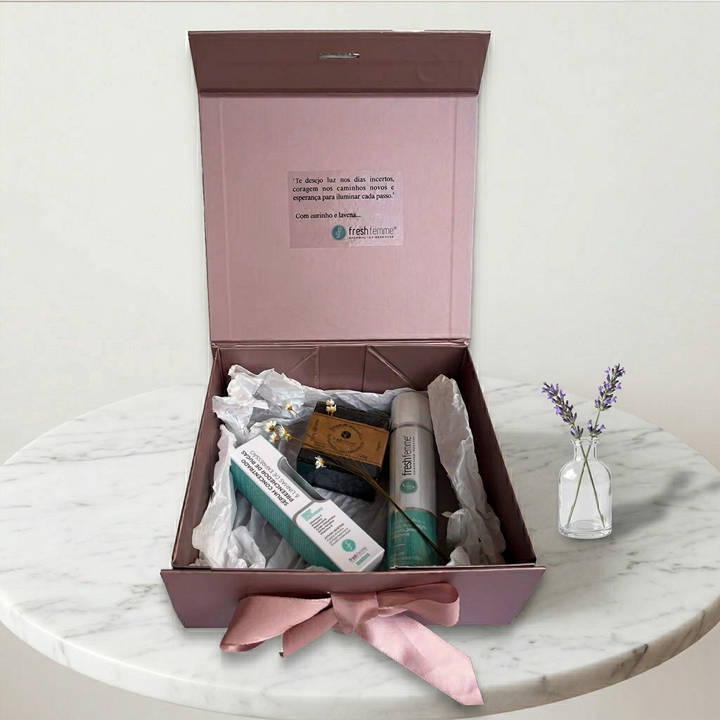 Kit Presente Essencial Fresh - FreshFemme | Frescor, Cuidado Diário e Beleza da Pele
