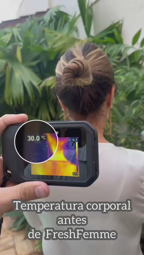 Kit Spray Refrescante Para Calores Menopausa + Kit de Sabonetes Naturais & Veganos com 3 unidades FreshFemme