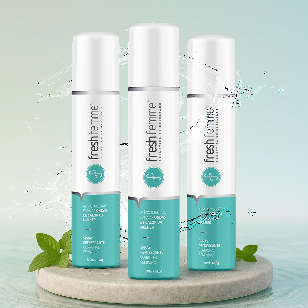 Kit 3 Spray Refrescante Para Calores Menopausa FreshFemme
