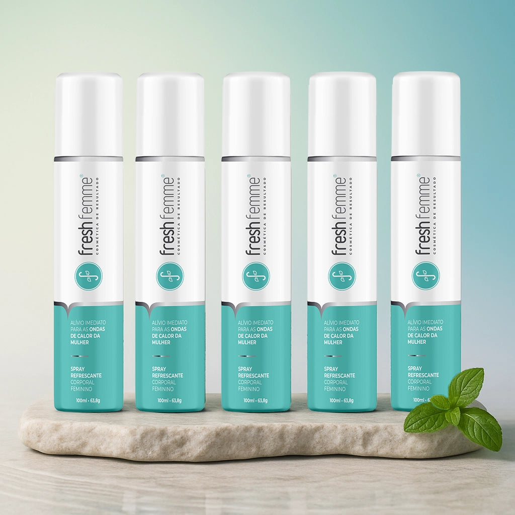 Kit 5 Spray Refrescante Para Calores Menopausa FreshFemme