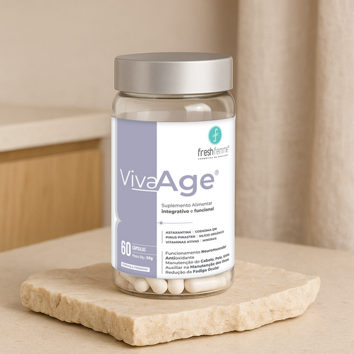 Kit 2 VivaAge Rejuveneces - Longevidade Saudável e Vitalidade Capilar FreshFemme - 120 Cápsulas
